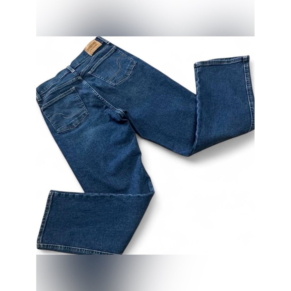 LEVI'S Signature Heritage High Rise Straight Leg Jeans Dark Wash Sz 6/28 - Picture 4 of 8